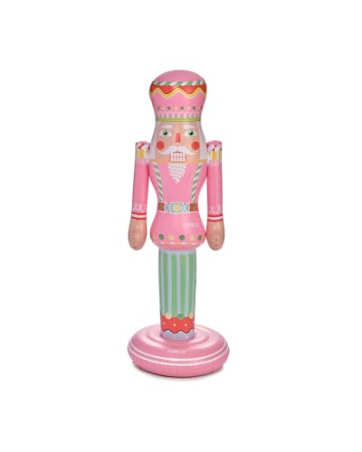 FUNBOY Pink Inflatable Nutcracker 3.5ft Tall Indoor/Outdoor Holiday Decoration Christmas Yard & Porch Decor