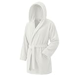 TOP TOWEL UNISEX ELEGANT BADEMANTEL, WEISS, M EU