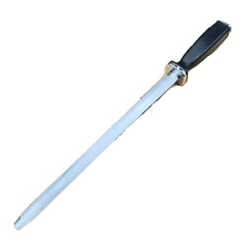12'' Sharpening Rod Knife Sharpener Honing Steel Bar Kitchen Stainless Stick(PURPLE)