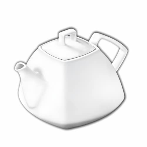 Wilmax - Teiera OLIVIA - Teiera in porcellana - Per caffè - Per tè - Elegante - Resistente ai graffi - Lavabile in lavastoviglie - Microonde - Ergonomica - Capacità: 1050 ml
