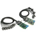 MOXA CP-118U-I 8 Port RS-232/422/485 Universal PCI Serial Board, Universal PCI Bus, 921.6Kbps, Embedded 15KV ESD Protection, 2KV Optical Isolation Protection