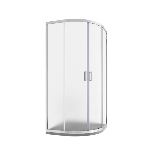 Box Doccia Semicircolare Vetro Temperato 6mm h185cm Profili Cromati modello