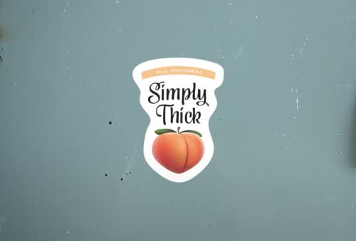 Simply Thick | Waterproof Decal Sticker | 3 Inch | Car Auto Truck Van Window Wall Laptop Cell | Cs104-2Pk #TOP6