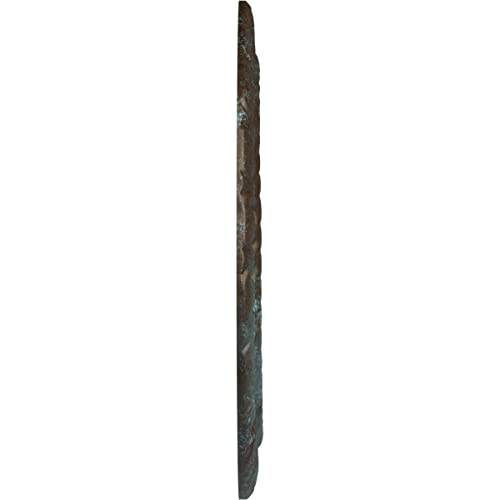 Image of Ekena Millwork CM10CLBBS 10 5 /8 inchOD X 5 3 /4 inchID X 1 /2 inchP Claremont Ceiling Medallion Fits Canopies Up to 7 inch, Bronze Blue Patina