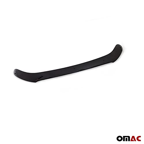 Omac Front Bug Deflector For Ford Ranger 3 2015 To 2023, Hood Protector, All Weather, Black #TOP3