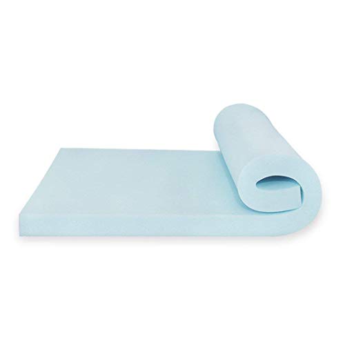 Comfort & Relax Memory Foam Mattress Topper with Gel-Infused Technology, 2.5-inch Thick, Twin-XL