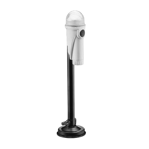 Feu de signal LED Easterner 38 cm sur pied blanc pour sécuriser votre campement