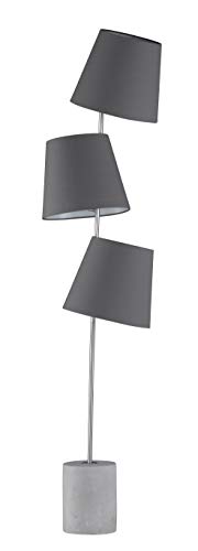 Preisvergleich Produktbild Fischer&Honsel Durak Stehleuchte, Metall, 40 W, nickelfarben