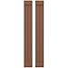 Ekena Millwork ARW103BB207X80BTH Americraft Two Exterior Real Wood Joined Board-n Shutters w/End Batten (Per Pair), 7"W x 80"H, Burnt Toffee