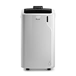 De'Longhi L’Originale Pinguino PAC EM93K.1 SILENT Condizionatore d'Aria Portatile Silenzioso, 10.500 BTU/h, Classe A, Ambiento fino a 90m3, 3 Velocità, Timer 24h, Telecomando, Gas R290, 2.6 kW, Bianco