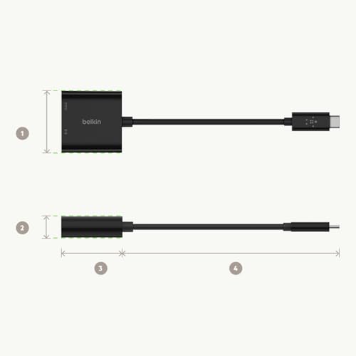Adaptateur 2 en 1 polyvalent Belkin multicolore pour connectivité double - 4