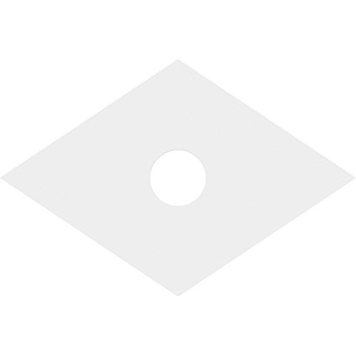 Image of Ekena Millwork CMP38X25DD-06000 Diamond Architectural Grade PVC Contemporary Urethane Ceiling Medallions 38 inchW x 25 3 /8 inchH x 6 inchID x 13 1 /4 inchC x 1 inchP