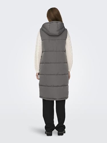 Only Onlalina Long Waistcoat Otw Noos, Gilet Donna, Schwarz, Xs - 10