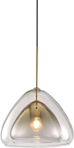 Lámpara colgante, Lámpara colgante moderna Lámpara colgante de vidrio Lámpara de iluminación de techo de montaje empotrado Lámpara de vidrio moderna Lámpara de araña for el hogar Cocina Hotel Cafeter