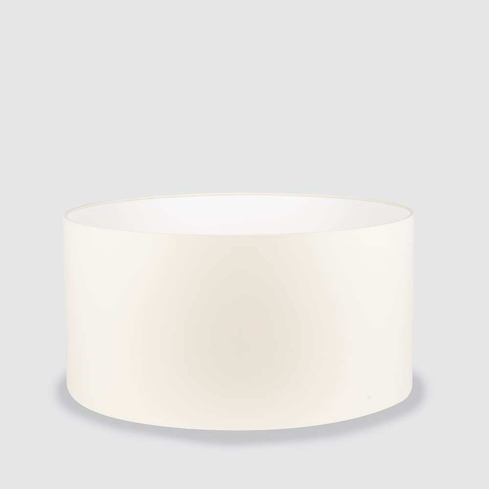 Uniqq Abat-jour tissu crème Ø 50 cm - 25 cm de haut