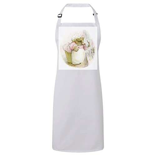 Tablier cuisine blanc hérisson Béatrice Potter illustration enfant