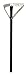 Waddell Manufacturing GTL29 29" Black Enamel Folding Table Leg