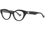 Gucci GG0959O Damen Brillengestell, Schwarz, 51/18/145