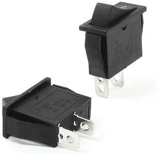 SPST Rocker Switch AC 250V 3A On Off | DPST rocker switch, black, 4-pin on-off, AC 250V 15A/125V 20A, 31x22mm mount.