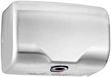 ASIALEO Commercial Hand Dryer for Bathroom 1350W Speed&Sound,Hot/Cold Adjustable Stainless Steel Cover,Wall Mounted
