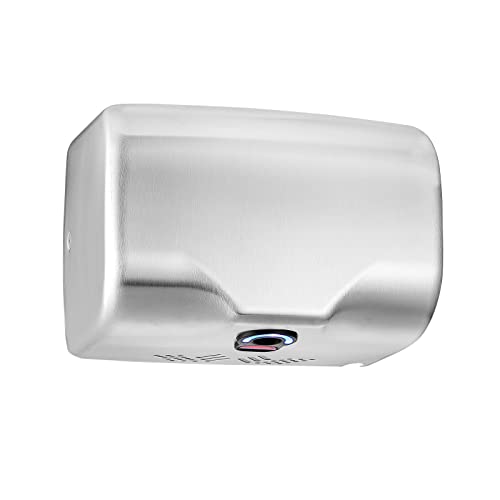 Asialeo Commercial Hand Dryer For Bathroom 1350W Speed&Sound,Hot/Cold Adjustable Stainless Steel Cover,Wall Mounted #TOP18