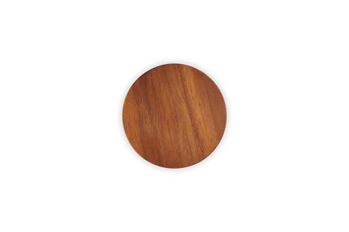 Image of Le Creuset Signature Large Salt Cellar and Storage Canister with Wood Lid, 26 oz., Marseille