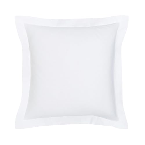 TODAY Taie d'oreiller Carré en Coton Bio Organic - Blanc - 63 X 63 Cm