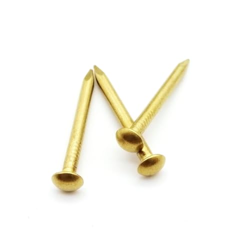 Clavos de cobre puro con cabeza redonda de 2,8 x 20 mm para muebles y cajas de joyería (20 unidades) miniatura 3