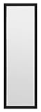 Home Selections Wooden Full Length Wall Mounted Mirror - Black - 35x110cm - Image 5