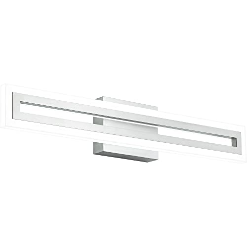 Solfart 24 Inch Led Bathroom Light Fixtures Vanity Lights Bathroom Lights Over Mirror Wall Light Fixtures 6000K Brushed Nickel thumb #8