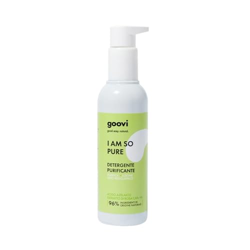 Goovi, I am So Pure Gesichtsreinigungsgel, reinigend und talgregulierend, mit Azelainsäure und Zink, mattierende und schützende Wirkung, reinigt sanft, reduziert und reguliert Unvollkommenheiten, 100