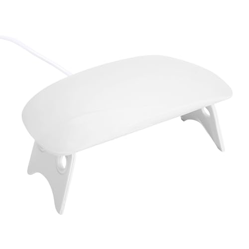 Lámpara de uñas UV de 6W - Luz UV de esmalte de uñas con 2 configuraciones de temporizador | Secador de uñas de gel UV para uso en el hogar y el salón | Luz LED para esmalte de gel, manicura,