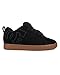 DC mens Dc Men's Court Graffik Casual Skate Shoe, Black/Gum/Black, 10.5 US