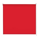 Apex Furnishings Red Blackout roller blinds for windows, Thermal Insulated UV Protection Child Safety Trimmable Easy Fit Home office Window Blinds W 180cm x L 210cm