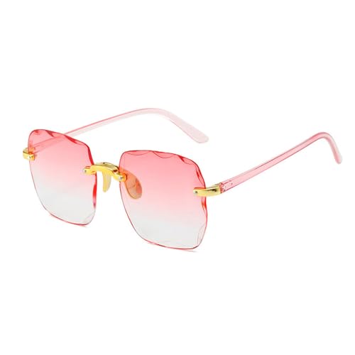 Lunettes de soleil classiques au design sans monture haut de gamme