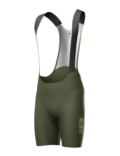 LAMEDA Culotte Ciclismo Hombre MTB Ciclismo Pantalones Cortos Verano Ropa Interior de Bicicleta Verde-S