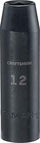 Image of CRAFTSMAN Deep Impact Socket, Metric, 1 /2-Inch Drive, 12mm (CMMT16073)