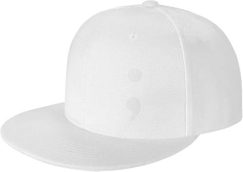 Semi Colon Adjustable Outdoor Baseball Hat Flat Hat