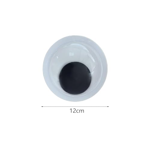 YIJU 2 peças googly wiggle olhos pegajosos feitos à mão móvel efeito 3d decoração vara olhos móveis
