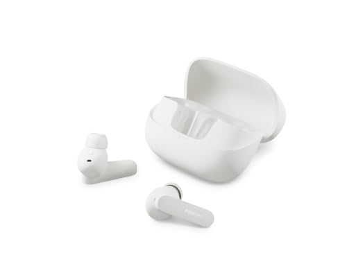 Philips TAT3000 True Wireless Bluetooth �C���z�� �A�N�e�B�u�m�C�Y�L�����Z�����O 6�}�C�N�e�N�m���W�[ 48���ԍĐ����� Auracast �z���C�g
