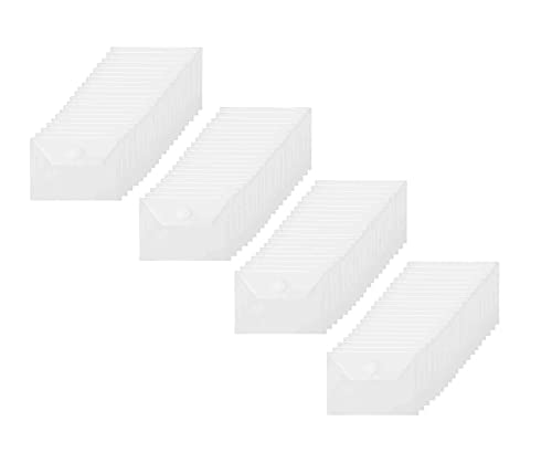 YESSART Kunststoff-Umschläge mit Klettverschluss, 80 Stück