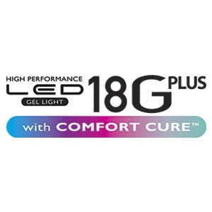 Gelish 18G Plus LED Light - 36W Professional LED Curing Lamp with Comfort Cure™ Technology, 60-Second Setting, Removable Magnetic Tray, SafeLight™, Pedicure Friendly, Acetone Resistant