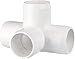 1" 4-way Tee PVC Fitting Connector