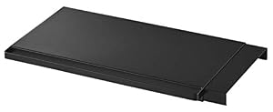 山崎実業(Yamazaki) 伸縮 つっぱり棒用棚板 Ｓ ブラック 約W46.5～90XD29XH3cm タワー 簡易棚 つっぱり棒に乗せるだけ 5321