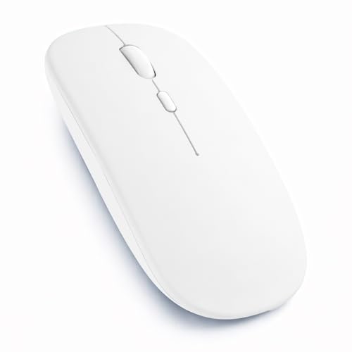 Sneezy Type-C Şarjlı Bluetooth Mouse MacBook iPad Laptop Uyumlu İnce Gövde Dongle ve Kablo Dahil Beyaz