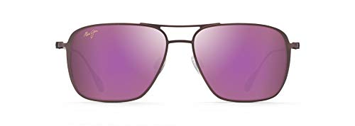 amazon aviator sunglasses - Maui Jim Beaches Asian Fit w/ Patented PolarizedPlus2 Lenses Aviator Sunglasses, Brushed Burgundy Matte/Maui Sunrise Polarized, Medium