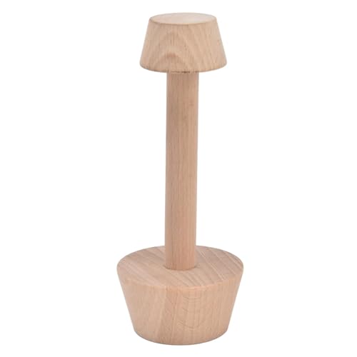 Nikou Tart Tamper Set Tart Shaper, Dual-Sided Dough Crust Tamper Wooden Egg Tart Mold