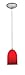 Access Lighting Champagne Glass Pendant Pendant in Brushed Steel - INC