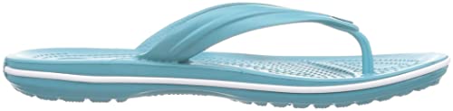 Image of Crocs Unisex's Crocband Flip Flops, Turq Tonic, 45-46