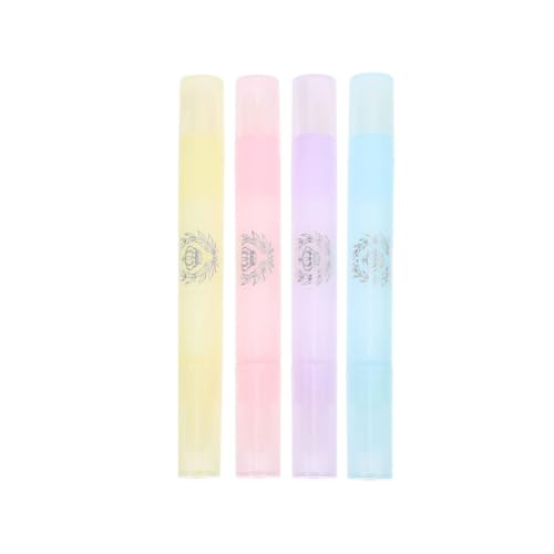 Nail Polish Corrector Pen,4 PCS Nail Art Removal Pens with 12 Replacement Tips Nail Edge Cleaning Pen Refillable for Nail DIY Design or Salon Use Manicure Tools Professional